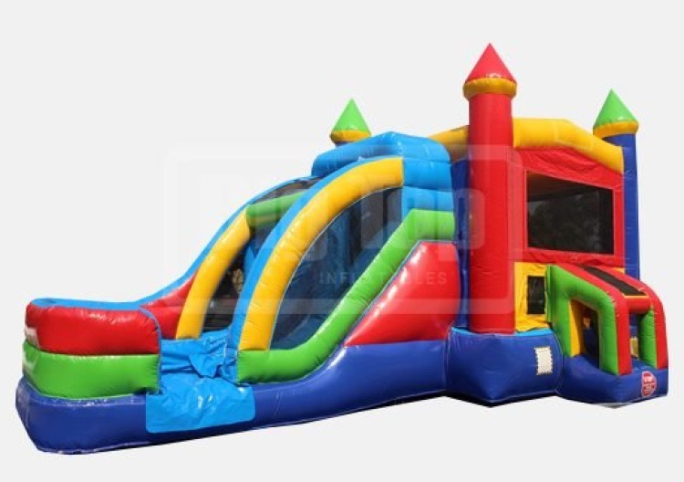 Xtra Large Dual Lane Castle Bounce House and Slide