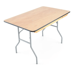 4 ft folding wood banquet table